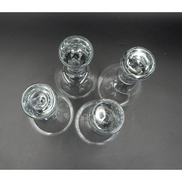 Pier 1 One Bubble Stem Wine Glasses Clear Glassware Set of 4 Hand Blown - Picture 10 of 11